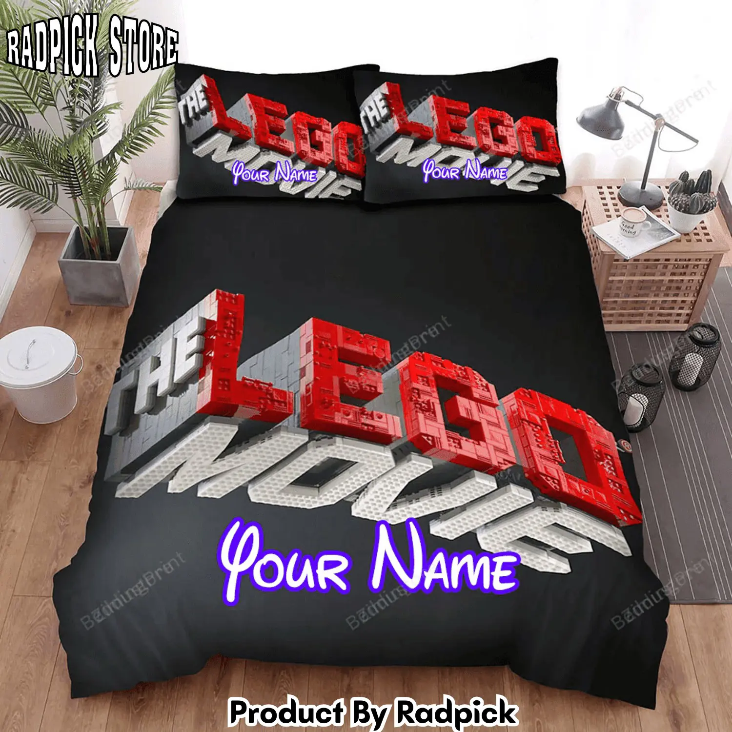 Radpick the lego movie poster movie poster bed sheets duvet cover personalized name bedding sets ver 1 rp3271103